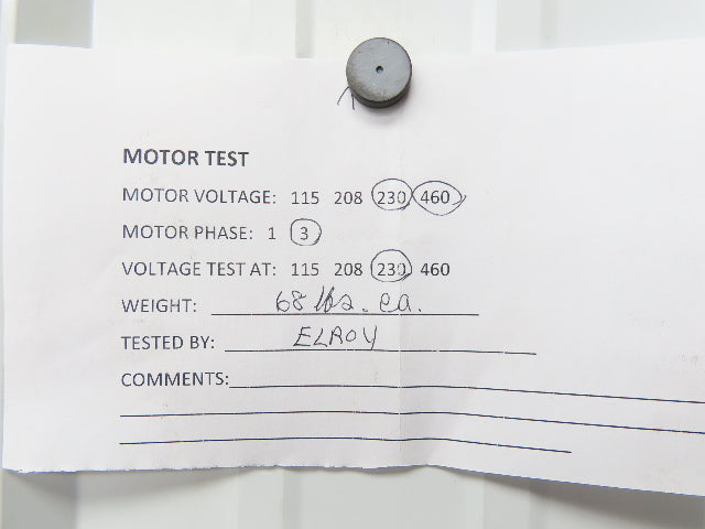 Y551 Induction Motor 2Hp 1750rpm 230/460v 3ph 145T TENV Inverter Duty Dual Shaft