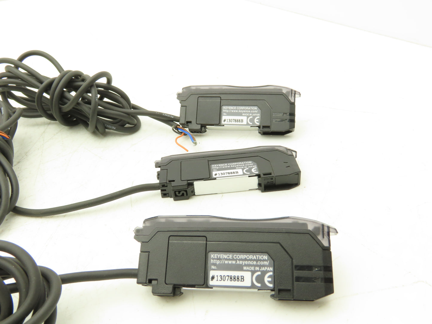 Keyence FS-N11MN Fiber Amplifier Main Unit Cable Type NPN 12-24VDC Lot of 3