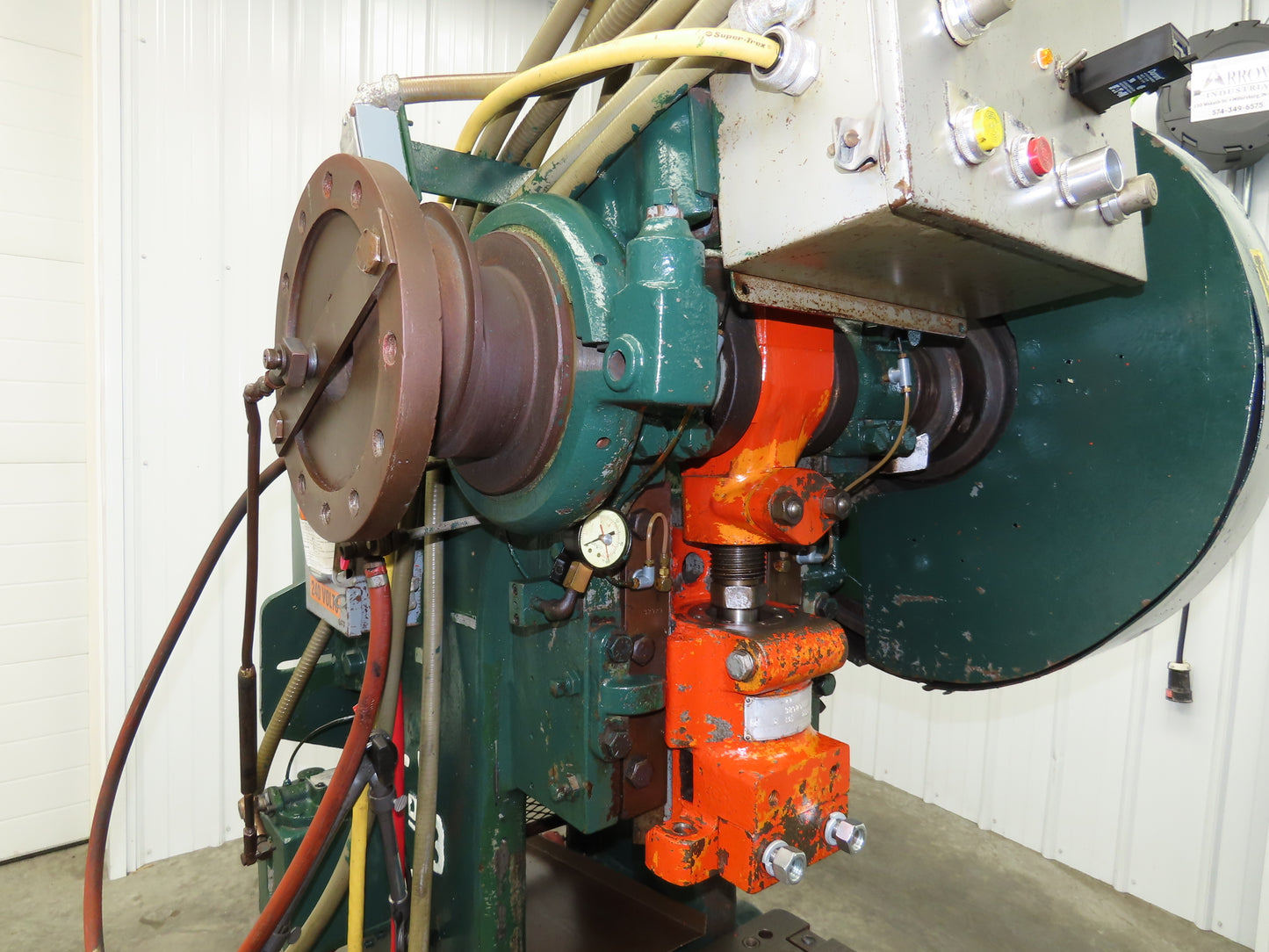 L&J No 3 Mechanical OBI Punch Press 22 Ton 2-1/2" Stroke 2Hp 3Ph Air Clutch