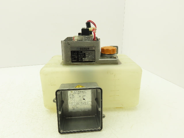 Showa LCB 4 Lubrication Oil Pump Machine Oiler 6L Tank 0.1 L/Min 200V