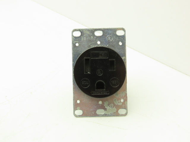 Bryant 9550-FR Flush Receptacle 2 Pole 3 Wire 50A 125V Box Mount Lot of 5