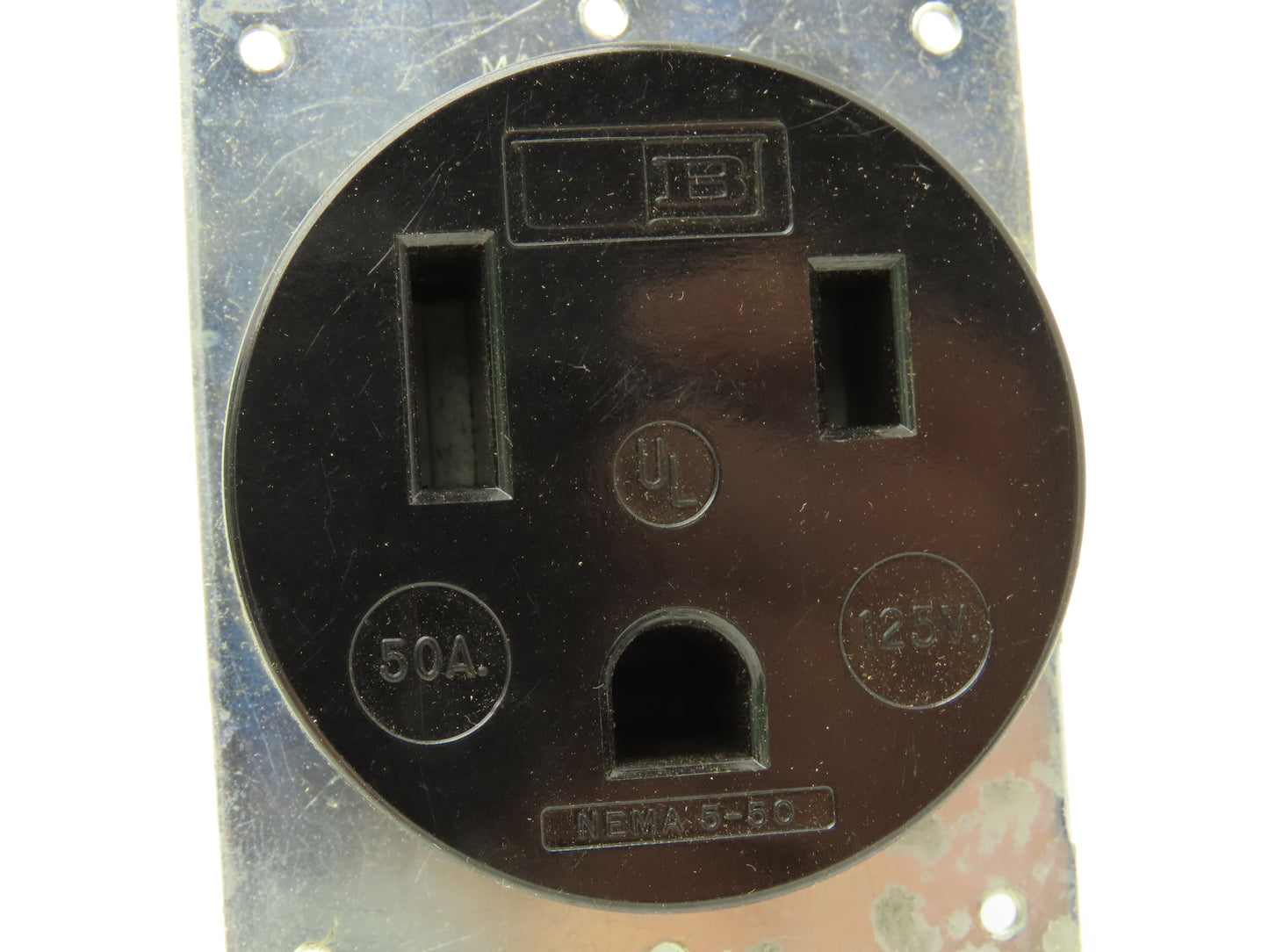 Bryant 9550-FR Flush Receptacle 2 Pole 3 Wire 50A 125V Box Mount Lot of 5