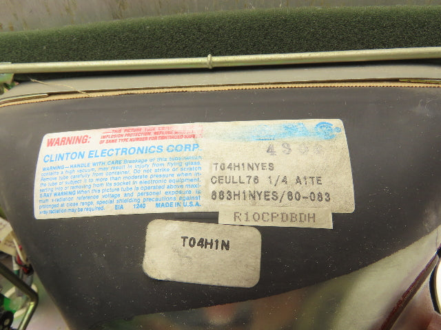 Cincinnati Milacron 3-424-1865A Control Panel Operator Interface 9" CRT Monitor