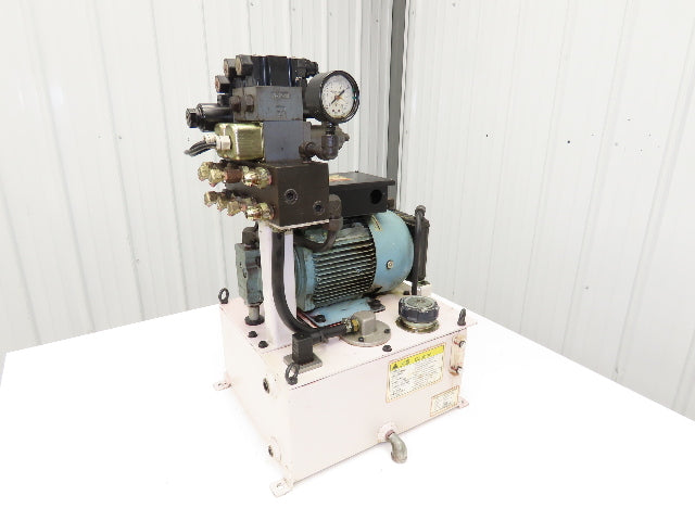 Okuma Hydraulic Power Unit 5gal Tank 8gpm 1100psi Nachi Uni Pump 3Hp 220V