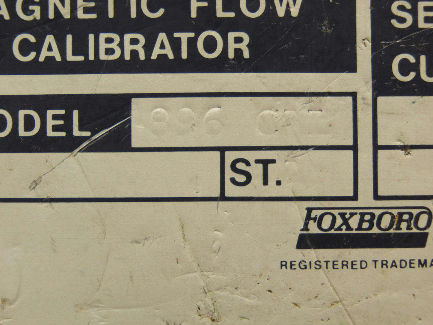 Foxboro 896 CAL Magnetic Flow Calibrator 1-10mV With Mechanical Dial Counter