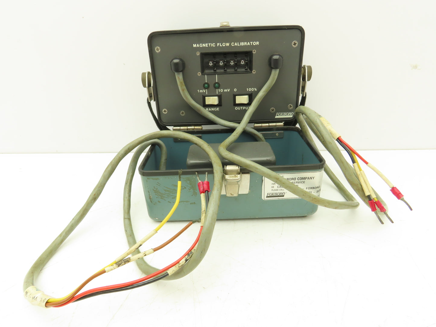 Foxboro 896 CAL Magnetic Flow Calibrator 1-10mV With Mechanical Dial Counter