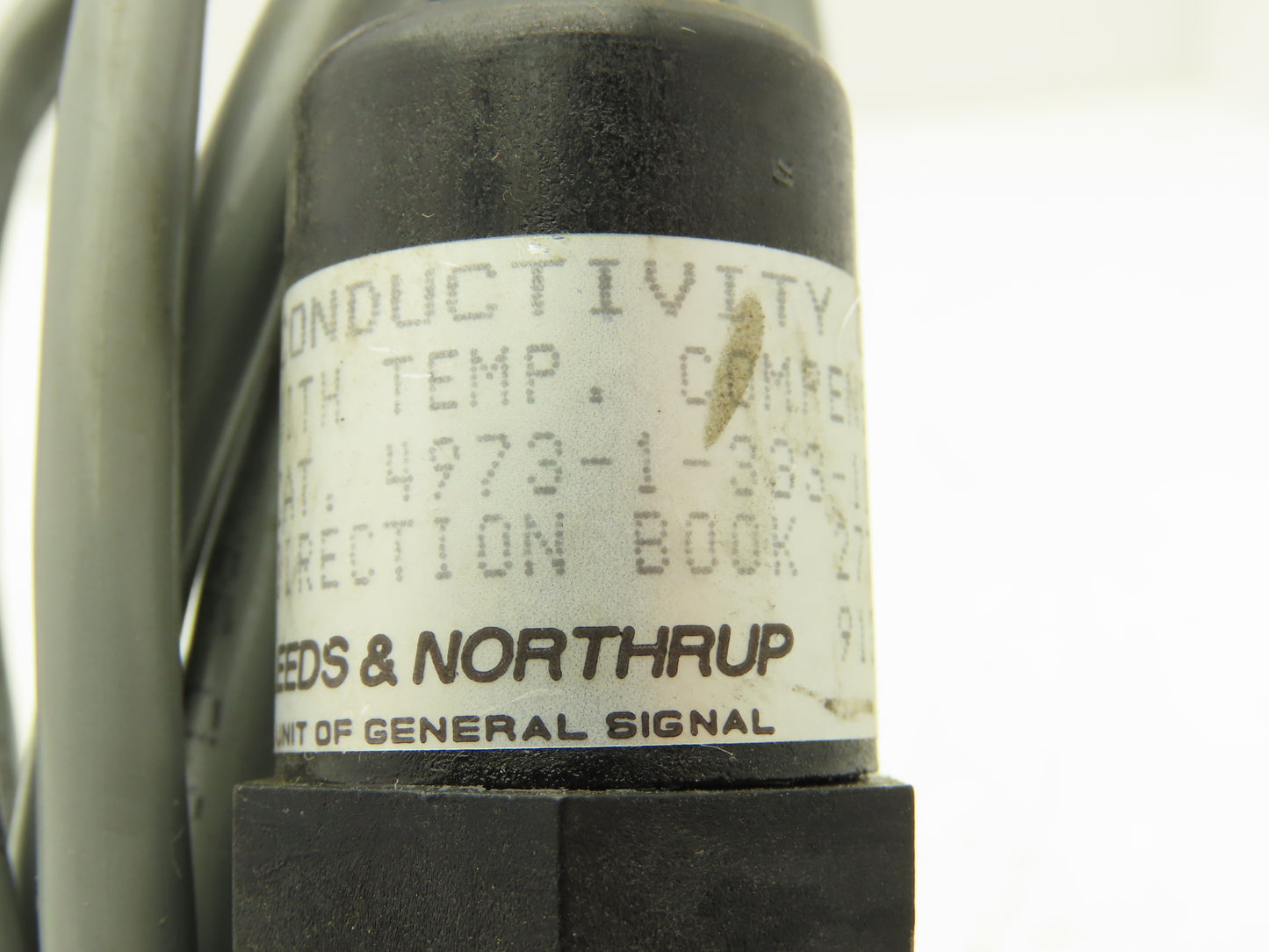 Leeds Northrup 4973-1-333-10 Conductivity Sensor Cell W/Temp Compensator 1.001