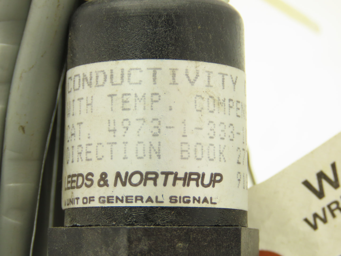 Leeds Northrup 4973-1-333-10 Conductivity Sensor Cell W/Temp Compensator 1.013