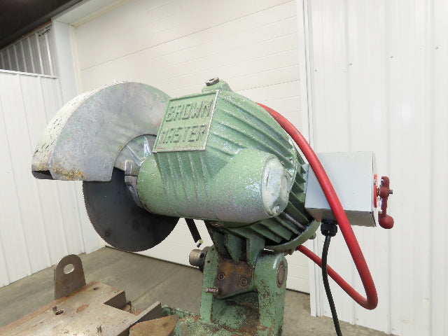 Brown Master 10" Manual Cold Cut Miter Metal Saw 850/1700RPM 460V 3Ph