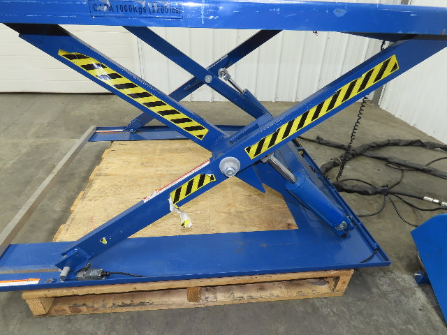 Vestil EHU-2 U-Shape Electric Scissor Lift Table 2000LB 56x53" 115V 1Ph 30" H