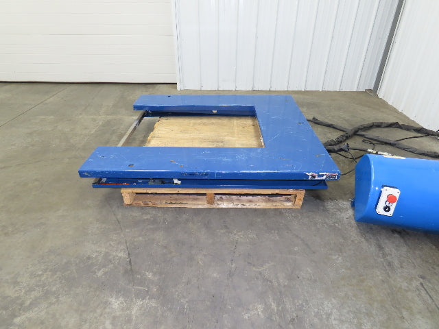 Vestil EHU-2 U-Shape Electric Scissor Lift Table 2000LB 56x53" 115V 1Ph 30" H