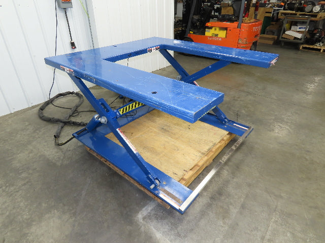 Vestil EHU-2 U-Shape Electric Scissor Lift Table 2000LB 56x53" 115V 1Ph 30" H