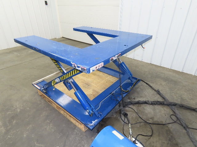 Vestil EHU-2 U-Shape Electric Scissor Lift Table 2000LB 56x53" 115V 1Ph 30" H