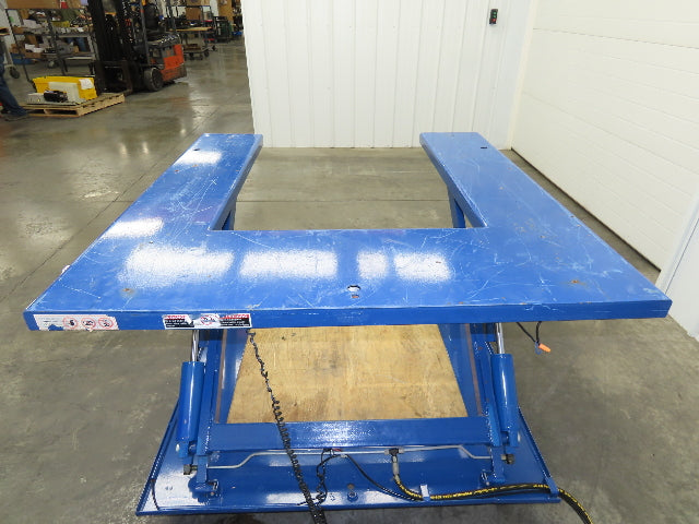 Vestil EHU-2 U-Shape Electric Scissor Lift Table 2000LB 56x53" 115V 1Ph 30" H