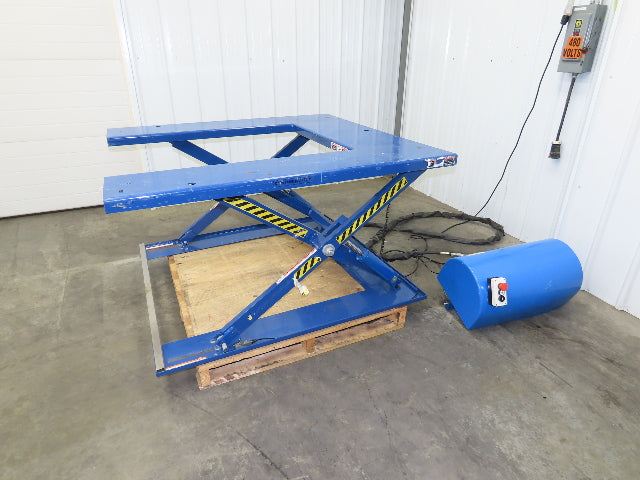 Vestil EHU-2 U-Shape Electric Scissor Lift Table 2000LB 56x53" 115V 1Ph 30" H