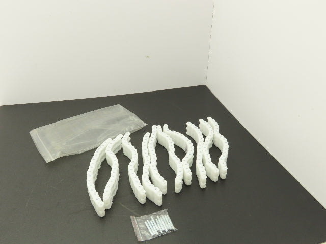 TGW 90140025 Conveyor Chain Coupler White Poly 1/4"Pitch 8.25" XR40 Lot Of 10
