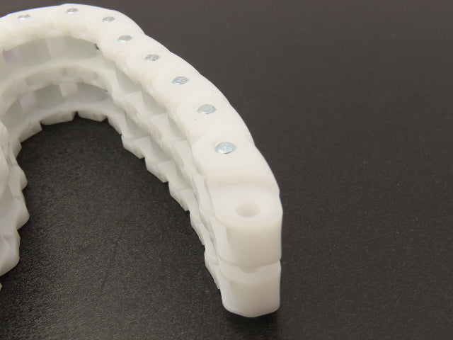 TGW 90140025 Conveyor Chain Coupler White Poly 1/4"Pitch 8.25" XR40 Lot Of 10