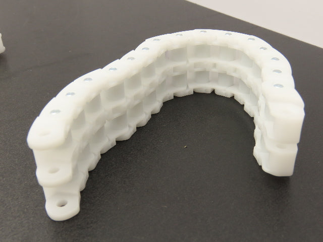 TGW 90140025 Conveyor Chain Coupler White Poly 1/4"Pitch 8.25" XR40 Lot Of 10