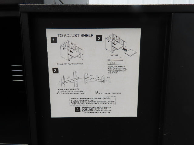 Global Industrial WB239115BKA Mobile Security 24" LCD Computer Cabinet Enclosure