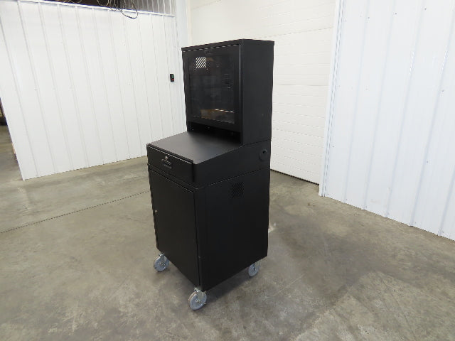 Global Industrial WB239115BKA Mobile Security 24" LCD Computer Cabinet Enclosure