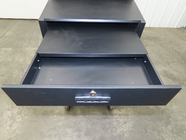 Global Industrial WB239115BKA Mobile Security 24" LCD Computer Cabinet Enclosure