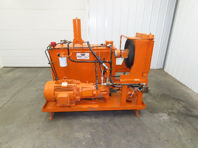 Continental RHM Hydraulic Power Unit 29 GPM 3000 PSI 25Hp Dual Pump 100 Gal