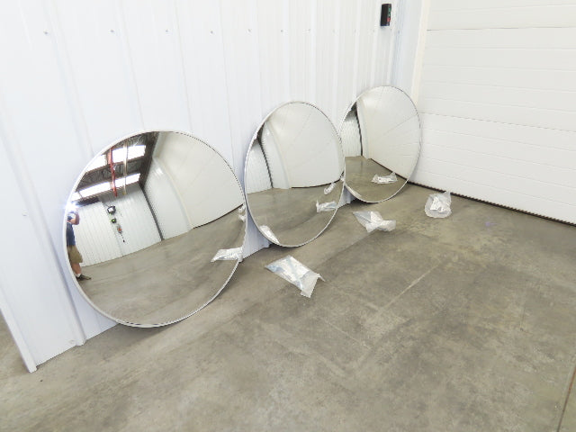 Uline 1CYX8 Jumbo Convex Safety Mirror 36" Acrylic Indoor Lot of 3
