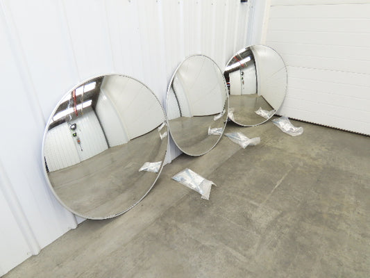 Uline 1CYX8 Jumbo Convex Safety Mirror 36" Acrylic Indoor Lot of 3