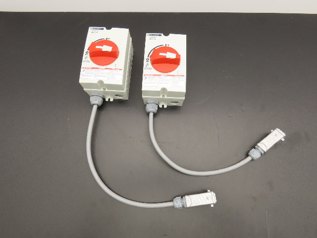 Square D MD3304X Enclosed Manual Motor Disconnect Switch 30A 600VAC Lot of 2
