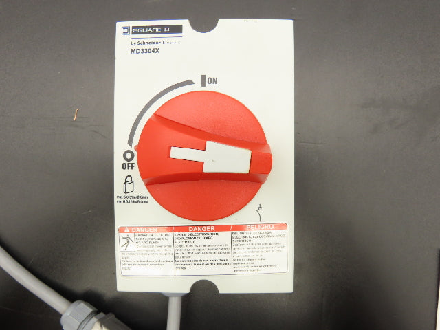Square D MD3304X Enclosed Manual Motor Disconnect Switch 30A 600VAC Lot of 2