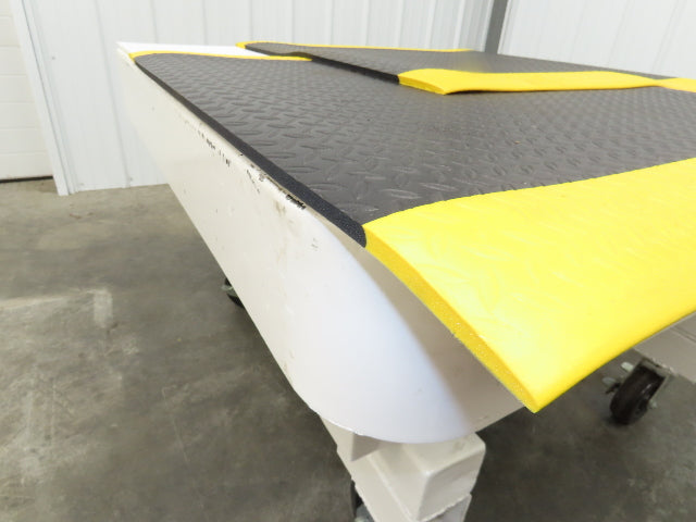 Uline Anti-Fatigue Black Foam Floor Mat 36"x 36" Yellow Border Work Lot of 2
