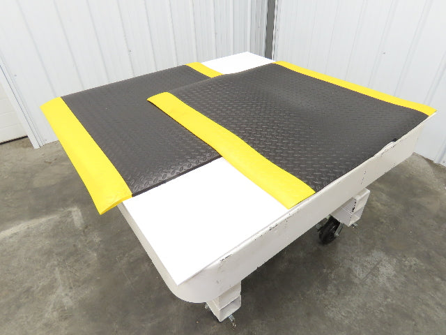 Uline Anti-Fatigue Black Foam Floor Mat 36"x 36" Yellow Border Work Lot of 2