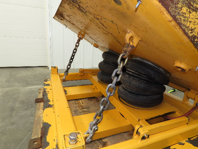 Econo Lift Pneumatic Tilt Table Tote Tipper 8000lbs 30° Degree 55 x 44" Top