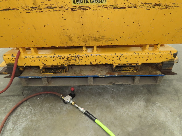 Econo Lift Pneumatic Tilt Table Tote Tipper 8000lbs 30° Degree 55 x 44" Top