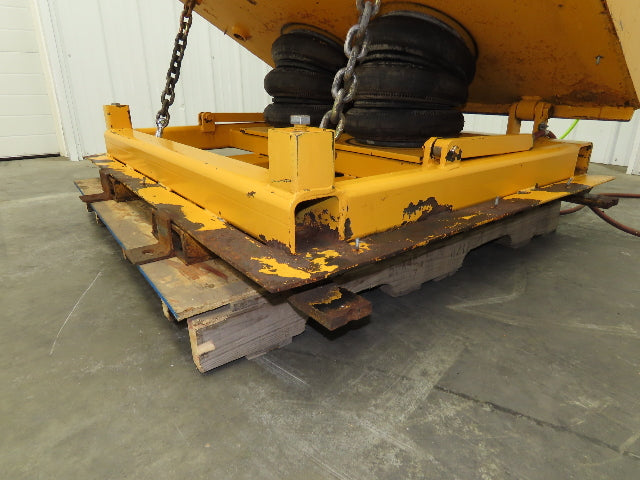 Econo Lift Pneumatic Tilt Table Tote Tipper 8000lbs 30° Degree 55 x 44" Top