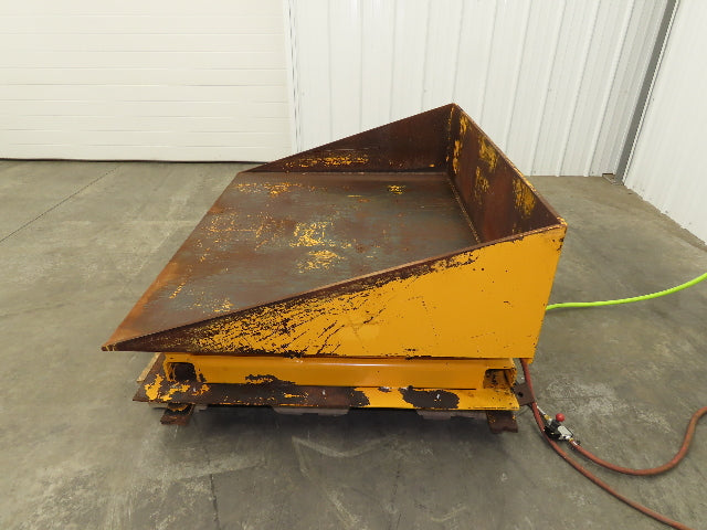 Econo Lift Pneumatic Tilt Table Tote Tipper 8000lbs 30° Degree 55 x 44" Top