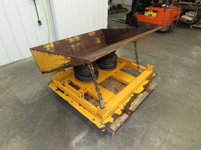 Econo Lift Pneumatic Tilt Table Tote Tipper 8000lbs 30° Degree 55 x 44" Top