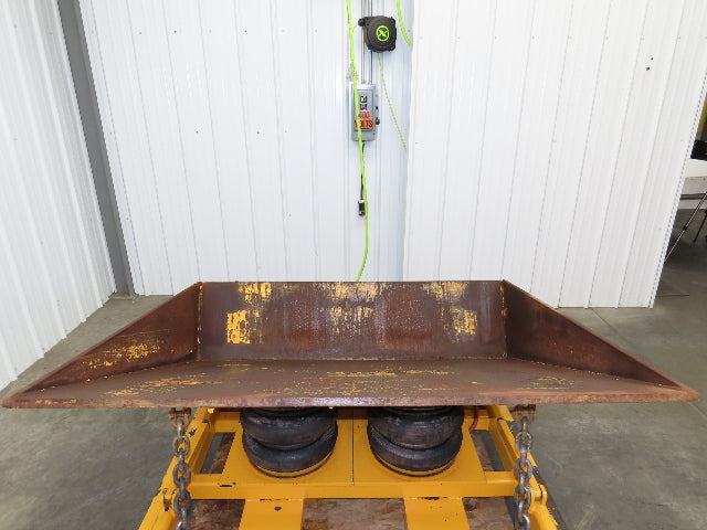 Econo Lift Pneumatic Tilt Table Tote Tipper 8000lbs 30° Degree 55 x 44" Top