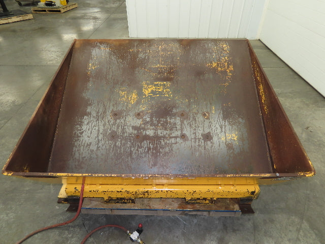 Econo Lift Pneumatic Tilt Table Tote Tipper 8000lbs 30° Degree 55 x 44" Top