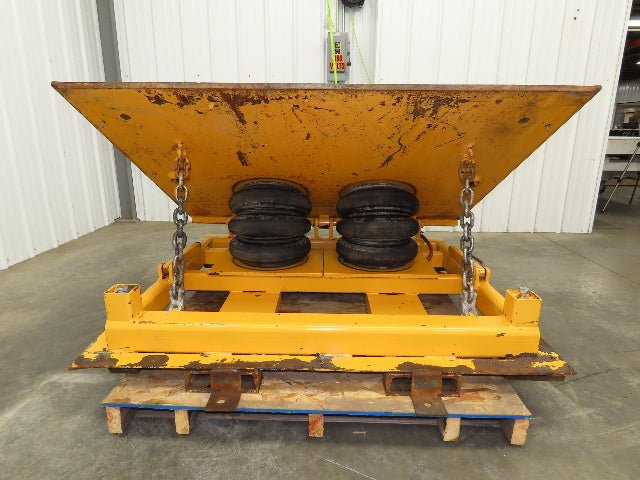 Econo Lift Pneumatic Tilt Table Tote Tipper 8000lbs 30° Degree 55 x 44" Top