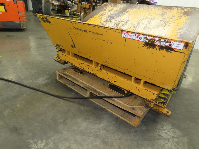 Econo Lift Pneumatic Tilt Table Tote Tipper 8000lbs 28° Degree 55 x 44" Top