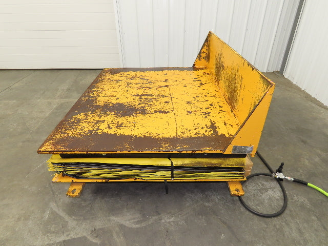 Econo Lift Pneumatic Tilt Table Tote Tipper 8000lbs 28° Degree 55 x 44" Top