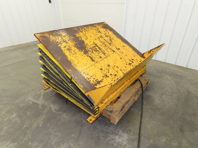 Econo Lift Pneumatic Tilt Table Tote Tipper 8000lbs 28° Degree 55 x 44" Top