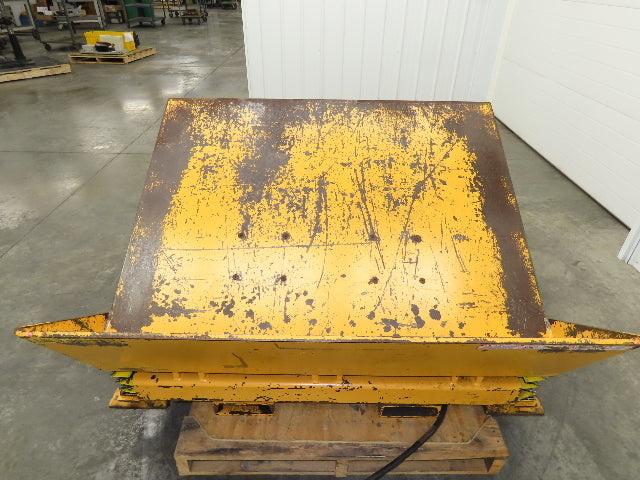 Econo Lift Pneumatic Tilt Table Tote Tipper 8000lbs 28° Degree 55 x 44" Top