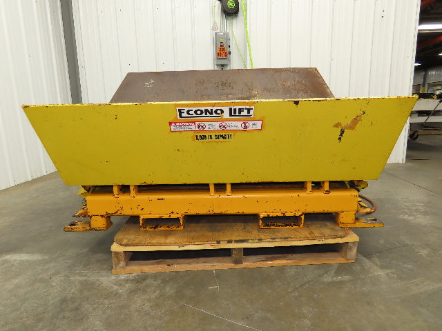 Econo Lift Pneumatic Tilt Table Tote Tipper 8000lbs 30° Degree 55 x 44" Top