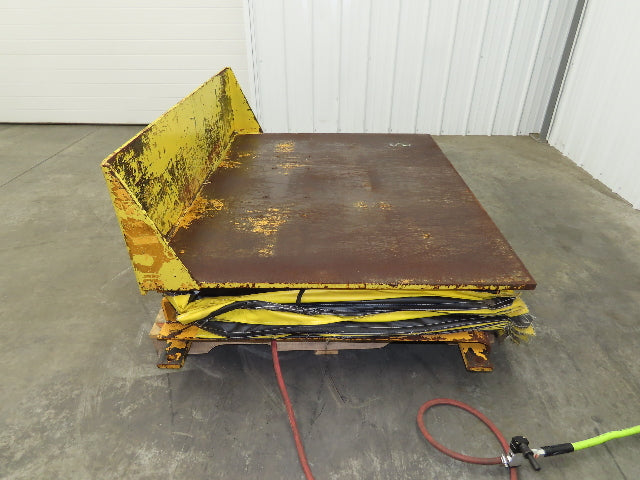 Econo Lift Pneumatic Tilt Table Tote Tipper 8000lbs 30° Degree 55 x 44" Top