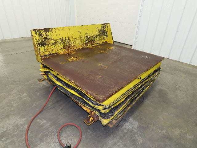 Econo Lift Pneumatic Tilt Table Tote Tipper 8000lbs 30° Degree 55 x 44" Top
