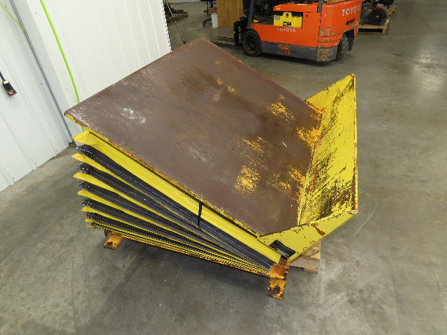Econo Lift Pneumatic Tilt Table Tote Tipper 8000lbs 30° Degree 55 x 44" Top