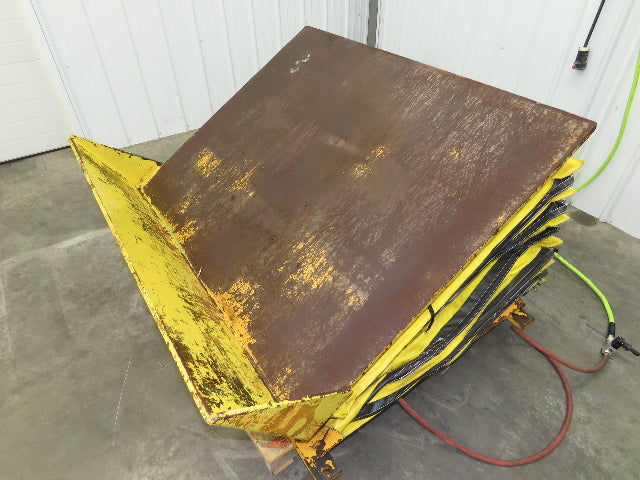 Econo Lift Pneumatic Tilt Table Tote Tipper 8000lbs 30° Degree 55 x 44" Top