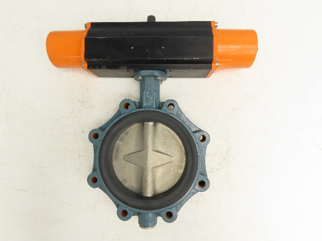 Ebro Z014-A DN200 8" Butterfly Valve & Pneumatic Spring Actuator EB10.1 sys 60